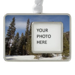 Montana Mountain Trails in Winter Landscape Photo Christmas Ornament