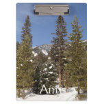 Montana Mountain Trails in Winter Landscape Photo Clipboard