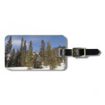Montana Mountain Trails in Winter Landscape Photo Luggage Tag