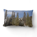 Montana Mountain Trails in Winter Landscape Photo Lumbar Pillow