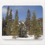 Montana Mountain Trails in Winter Landscape Photo Mouse Pad