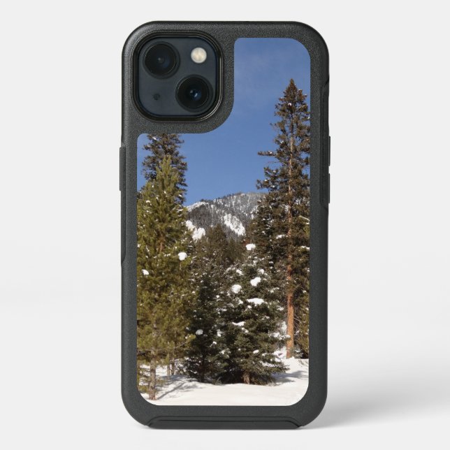 Montana Mountain Trails in Winter Landscape Photo Otterbox iPhone Case (Back)