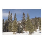 Montana Mountain Trails in Winter Landscape Photo Placemat