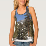 Montana Mountain Trails in Winter Landscape Photo Tank Top