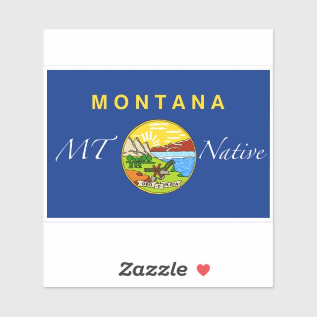 Montana Native Flag Sticker (Sheet)