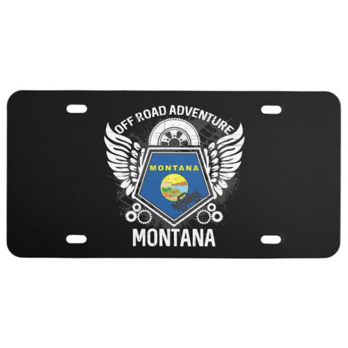 Montana Off Road Adventure 4x4 Trails Mudding License Plate