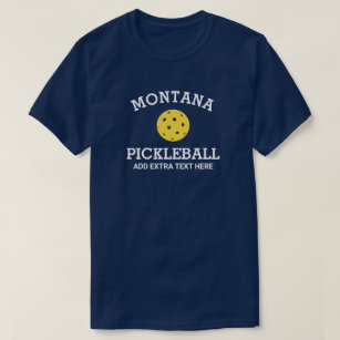Montana Pickleball Add Club Partner Name Custom T-Shirt