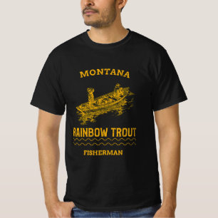 MONTANA RAINBOW TROUT FISHERMAN T-Shirt