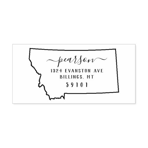 Montana Return Address Stamp Self_Inking