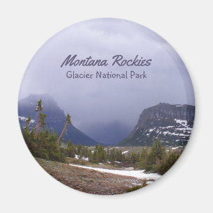 Montana Rockies Glacier National Park Scenic Photo Magnet