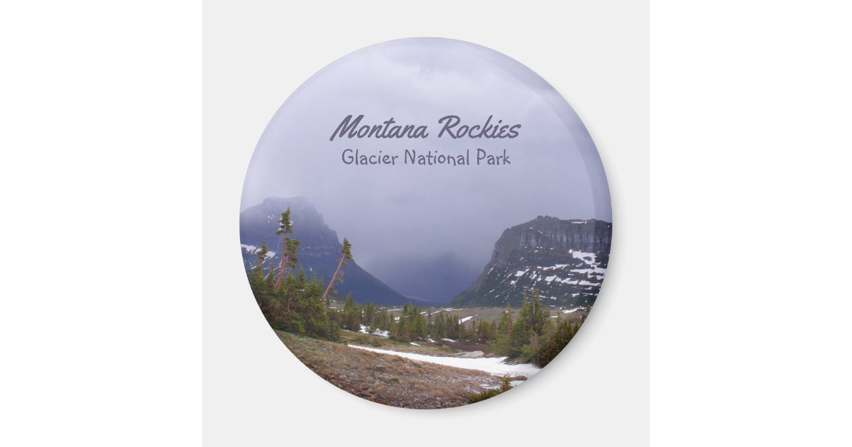 Montana Rockies Glacier National Park Scenic Photo Magnet | Zazzle