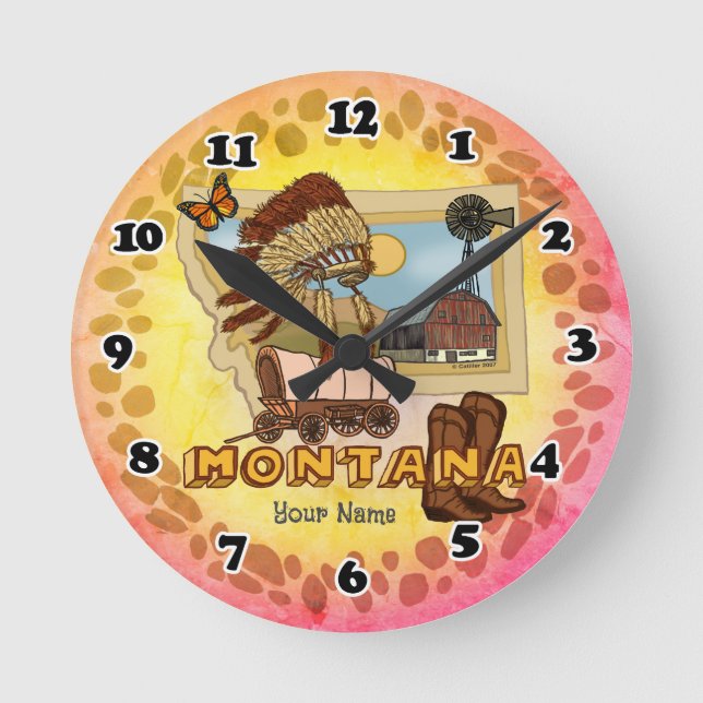 Montana round clock (Front)