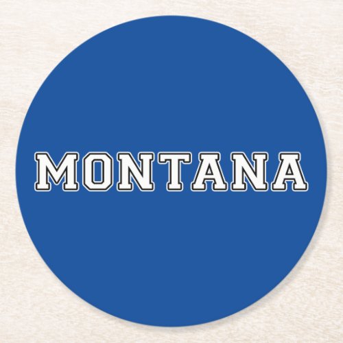 Montana Round Paper Coaster