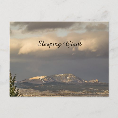 Montana Sleeping Giant in Sunlight Postcard