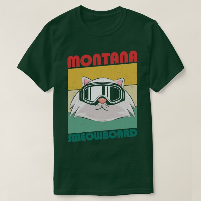 Montana snowboarding retro  T-Shirt (Design Front)
