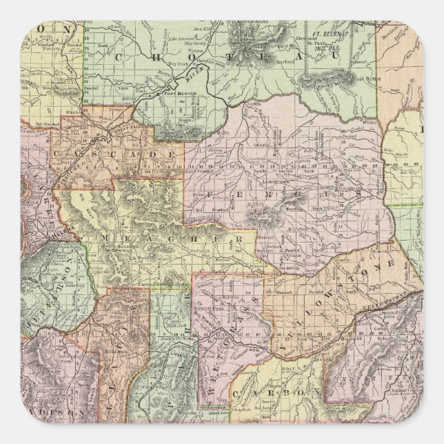 Montana Square Sticker (Front)