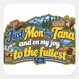 Montana square sticker