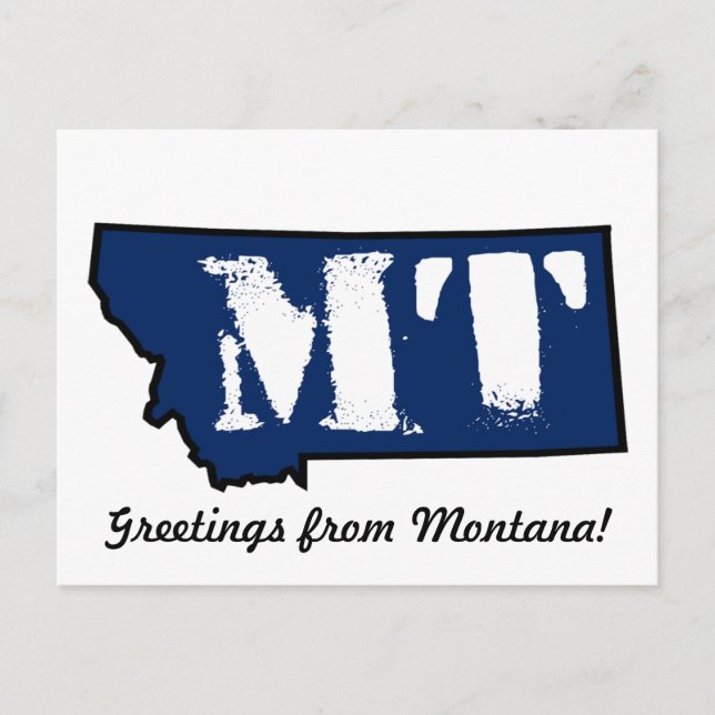 Montana Stamp Postcard (Front)