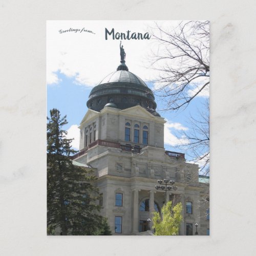 Montana State Capitol Helena Montana Postcard