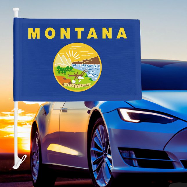 Montana State Car Flag (Montana State Car Flag)