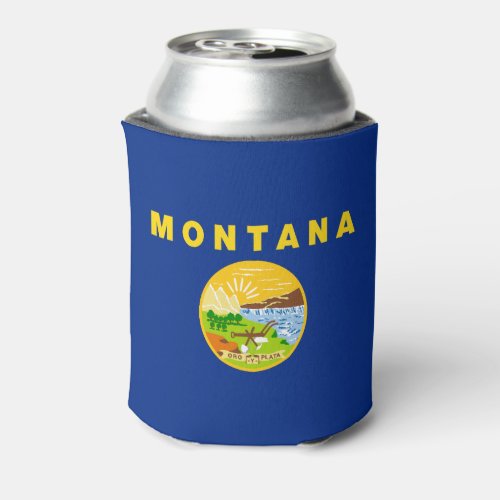 Montana State Flag Can Cooler