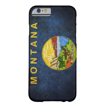 Montana State Flag Barely There Iphone 6 Case by FlagWare at Zazzle