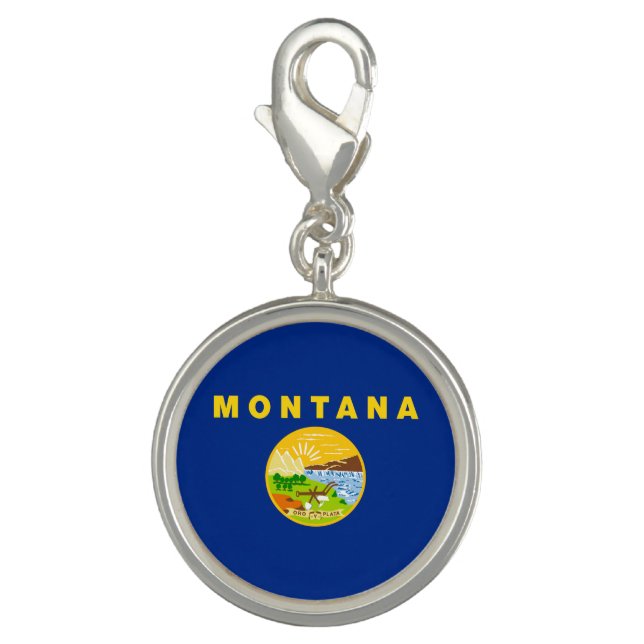 Montana State Flag Charm (Front)