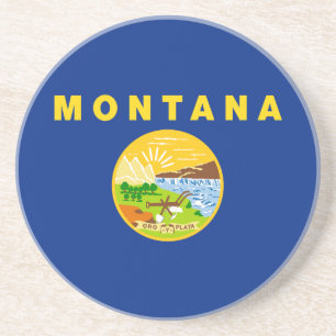 Montana State Flag Coaster