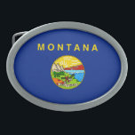Montana State Flag Design Belt Buckle<br><div class="desc">Here's a Montana State Flag Design presented on a variety of popular products. A great custom gift idea for all occasions and for anyone coming for a visit.</div>