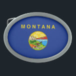 Montana State Flag Design Belt Buckle<br><div class="desc">Here's a Montana State Flag Design presented on a variety of popular products. A great custom gift idea for all occasions and for anyone coming for a visit.</div>