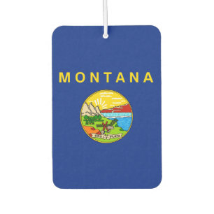 Montana State Flag Design Car Air Freshener