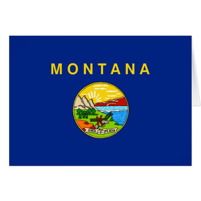 Montana State Flag Design Cards (Front Horizontal)