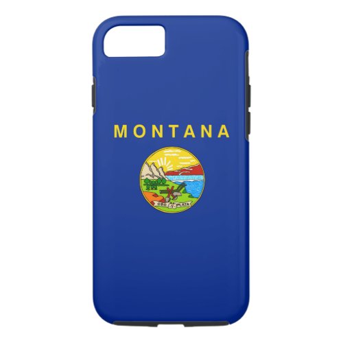 Montana State Flag Design iPhone 87 Case