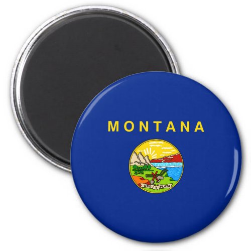 Montana State Flag Design Magnet