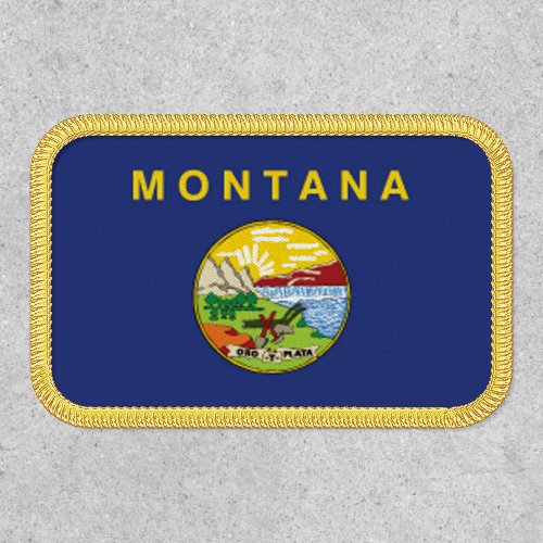 Montana State Flag Design Patch