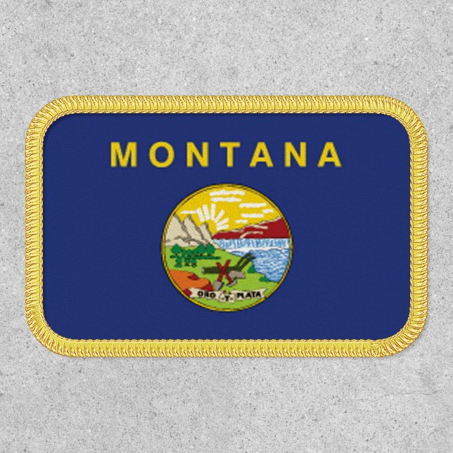 Montana State Flag Design Patch (Front)