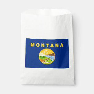Montana State Flag Favor Bag