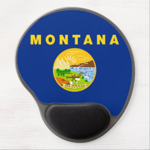 Montana State Flag Gel Mouse Pad
