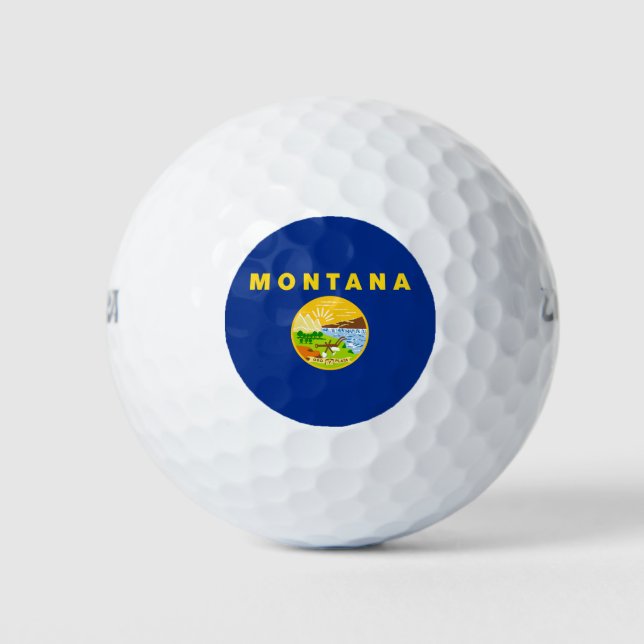 Montana State Flag Golf Balls (Front)