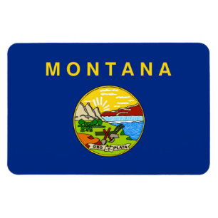 Montana state flag magnet