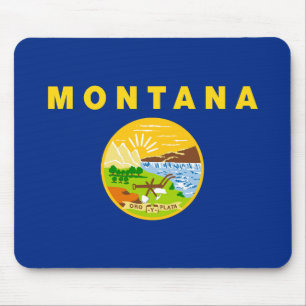 Montana State Flag Mouse Pad