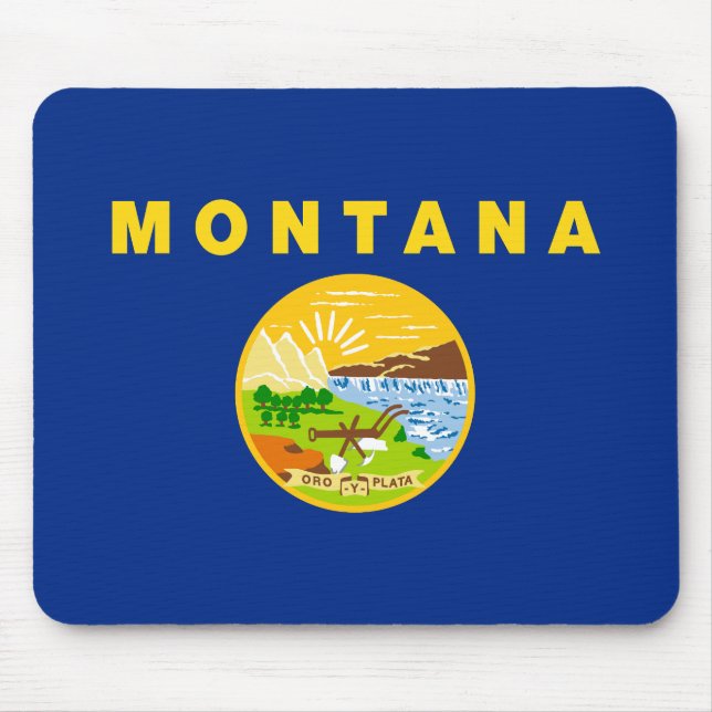 Montana State Flag Mouse Pad (Front)