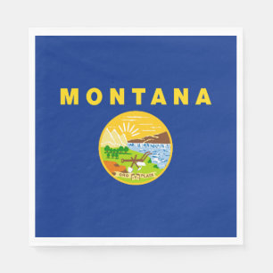 Montana State Flag Napkins