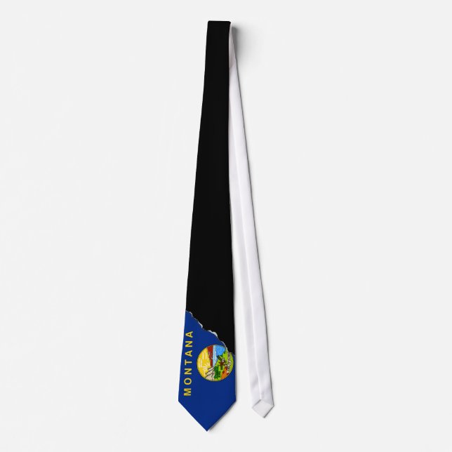 Montana State Flag Neck Tie (Front)