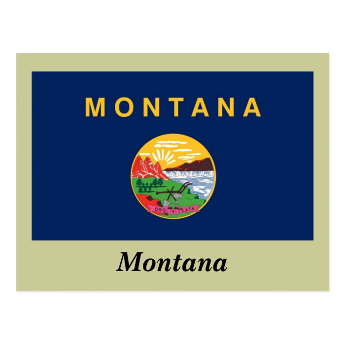 Montana State Flag Post Cards