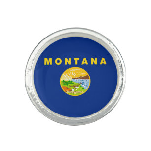 Montana State Flag Ring