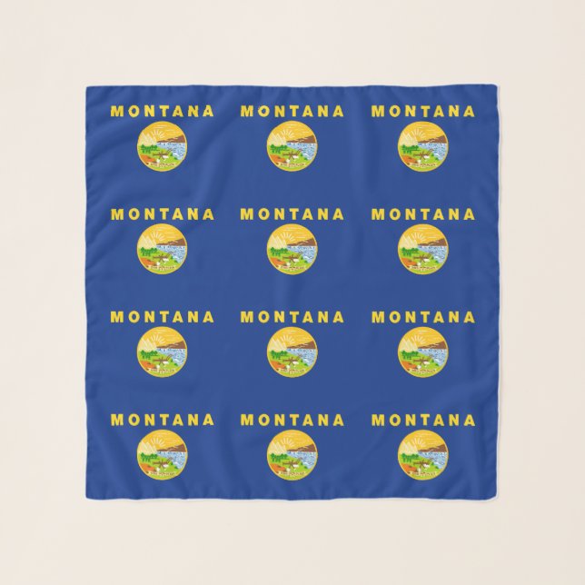 Montana State Flag Scarf (Front)