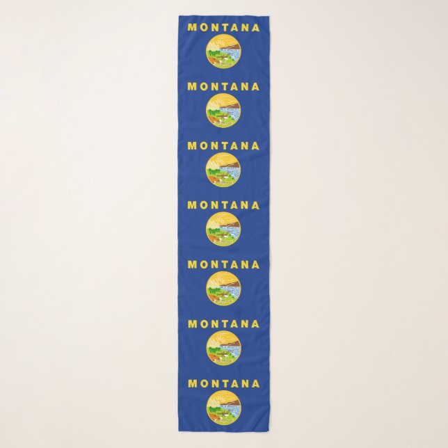 Montana State Flag Scarf (Front)
