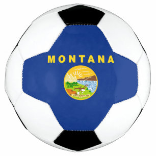 Montana State Flag Soccer Ball