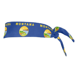 Montana State Flag Tie Headband